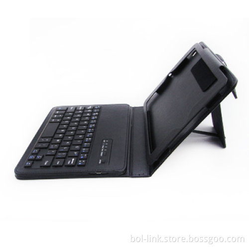 Mini Pad Bluetooth Keyboard Case with PU Leather